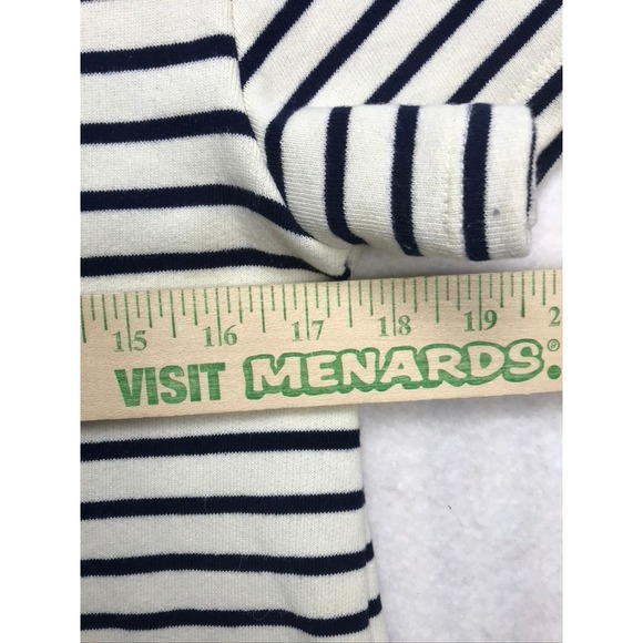 Splendid Womens Striped 2 Piece Set Crop Top Maxi Skirt Ivory Navy RS4K44E M - Picture 9 of 16